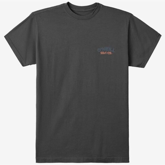 O'Neill Men's T-Shirt Hideaway Short Sleeve Crewneck Tee in Dark Charcoal - Picture 2 of 6